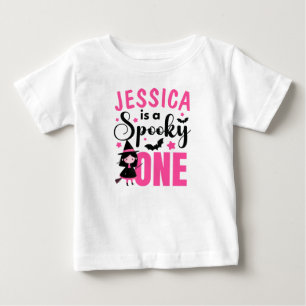 Niedlich Rotzunge Schwarz und Pink Spooky Ein Hall Baby T-shirt