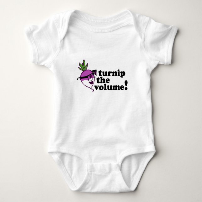 Niedlich! Rübe das Volumen Baby Strampler (Vorderseite)