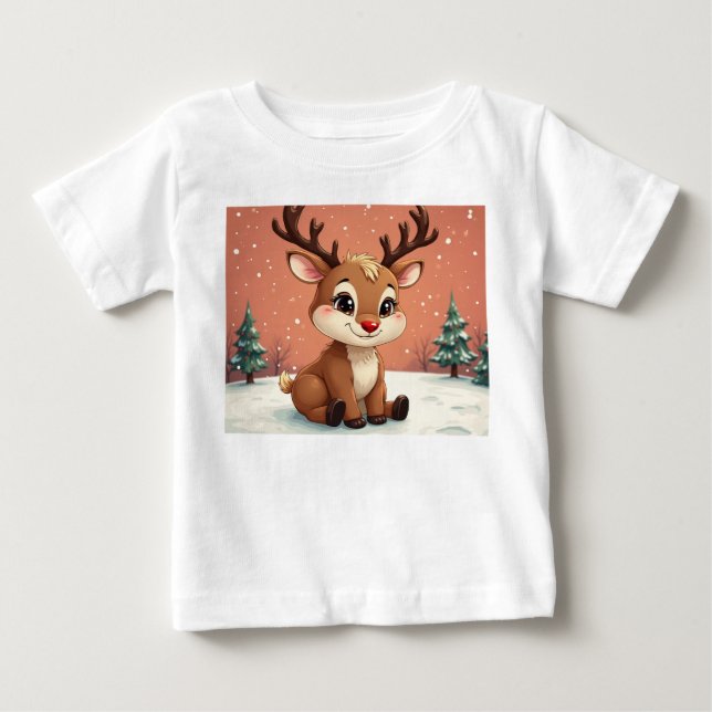 niedlich Rudolph Baby T-shirt (Vorderseite)