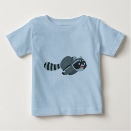 Niedlich Running Cartoon Raccoon Baby T - Shirt