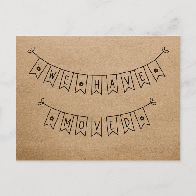 Niedlich rustikal haben wir das Herz neue Zuhause Postkarte (Vorderseite)