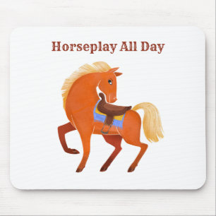 Niedlich Rustikaler Brauner Name Personalisiert Mousepad