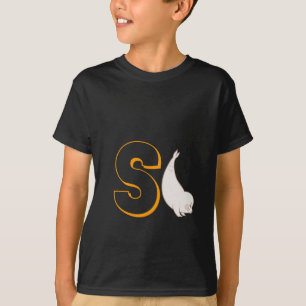 Niedlich S für Siegel - Kinder Englisch ABCD Alpha T-Shirt