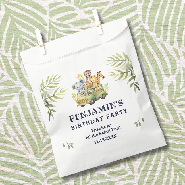 Niedlich Safari Animal Jungle Geburtstag Vielen Da Geschenktütchen (Von Creator hochgeladen)