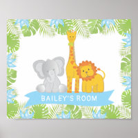 Niedlich Safari Animals Baby Boy Kinderzimmer Room