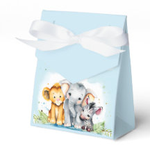 Niedlich Safari Baby Shower Elephant, Lion, Zebra