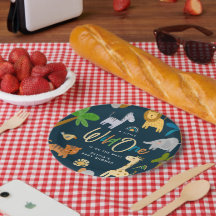 Niedlich Safari Jungle Animal Wild One Baby Dusche