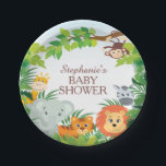 Niedlich Safari Jungle Babydusche 7 Zoll Pappteller<br><div class="desc">Safari Jungle Baby Shower 7" Niedliche Safari Baby Duschpapiertafel mit einem Affen,  der von einem Baum hängt,  Giraffe,  Elefant,  Tiger,  Löwen & Zebra gerahmt mit grünen Dschungelverließt. Matching Artikel in unserem Shop erhältlich.</div>