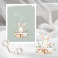 Niedlich Sage Green Aquarell Bunny Baby Dusche Dan