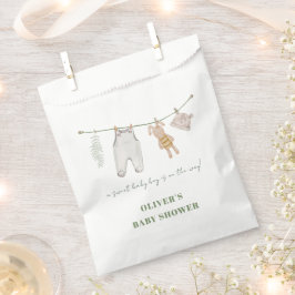 Niedlich Sage Green Boho Boy Kleidung Kinderdusche Geschenktütchen