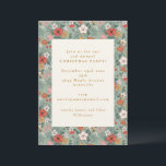 Niedlich Sage Green Botanische Weihnachtsfeier Einladung<br><div class="desc">Niedlich Sage Green Botanical Custom Weihnachtsfeier Einladung</div>