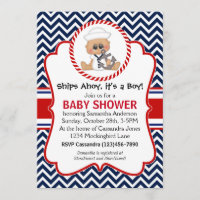 Niedlich Sailor Boy Nautical Baby Dusche