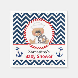 Niedlich Sailor Boy Nautical Baby Dusche Serviette