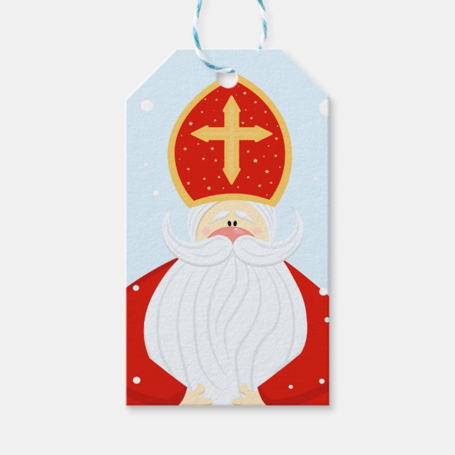 Niedlich Saint Nicholas Geschenkanhänger (Vorderseite)