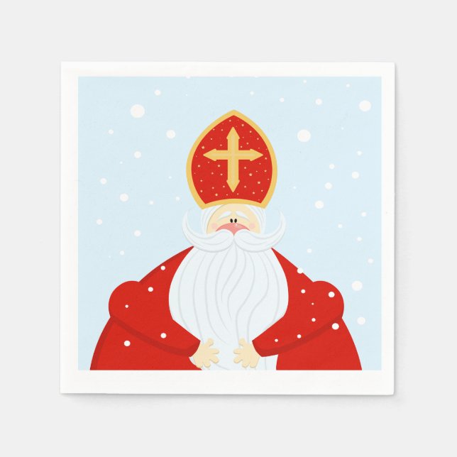 Niedlich Saint Nicholas Serviette (Vorderseite)
