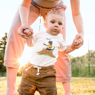 Niedlich Salamander Woodland Personalisiert Baby Strampler