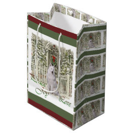 Niedlich Samoed Weihnachten Mittlere Geschenktüte