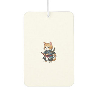 Niedlich Samurai Cat Phone Case Design Autolufterfrischer