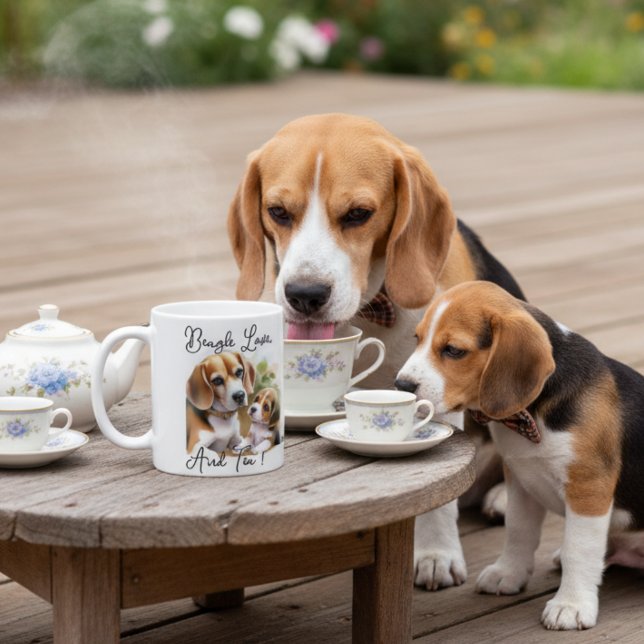 Niedlich Sandy Browns Tee und Beagle Liebe Kaffeetasse (Von Creator hochgeladen)