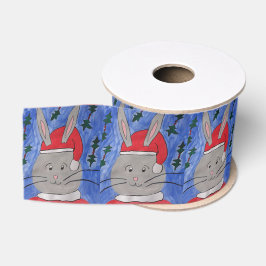 Niedlich Santa Bunny Ripsband