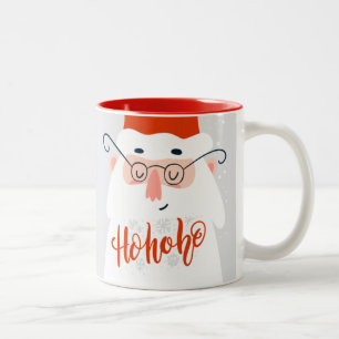 Niedlich Santa Ho Ho Ho Zweifarbige Tasse