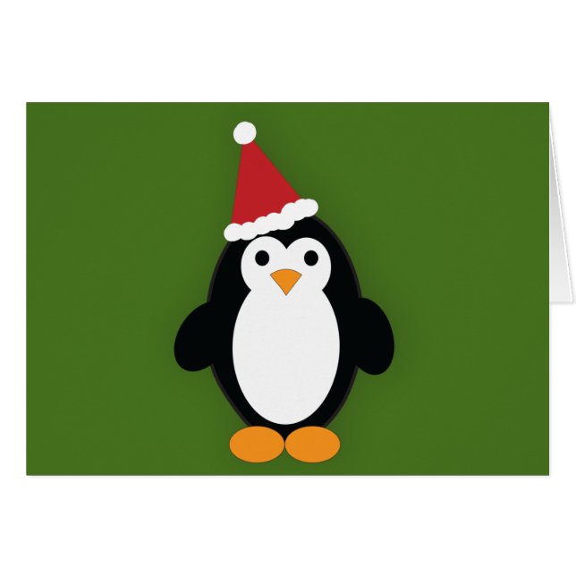 Niedlich Santa Penguin (Vorderseite (Horizontal))