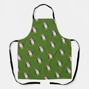 Niedlich Santa Penguin Schürze