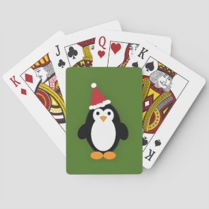 Niedlich Santa Penguin Spielkarten
