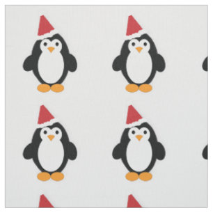 Niedlich Santa Penguin Stoff