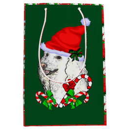 Niedlich Santa Poodle Weihnachten Mittlere Geschenktüte