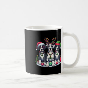 Niedlich Santa Reindeer Elf Great Dane Weihnachtsf Kaffeetasse