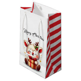 Niedlich Santa Reindeer Kleine Geschenktüte