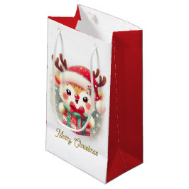 Niedlich Santa Reindeer Kleine Geschenktüte