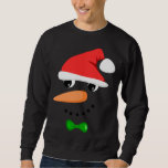 Niedlich Santa Snowman Face Funny Christmas Snowma Sweatshirt<br><div class="desc">Niedlicher Santa Snowman Funny Christmas Snowman Kostüm</div>