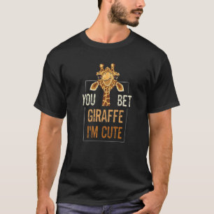 Niedlich Sarcastic Giraffe Animal, dass du Giraffe T-Shirt