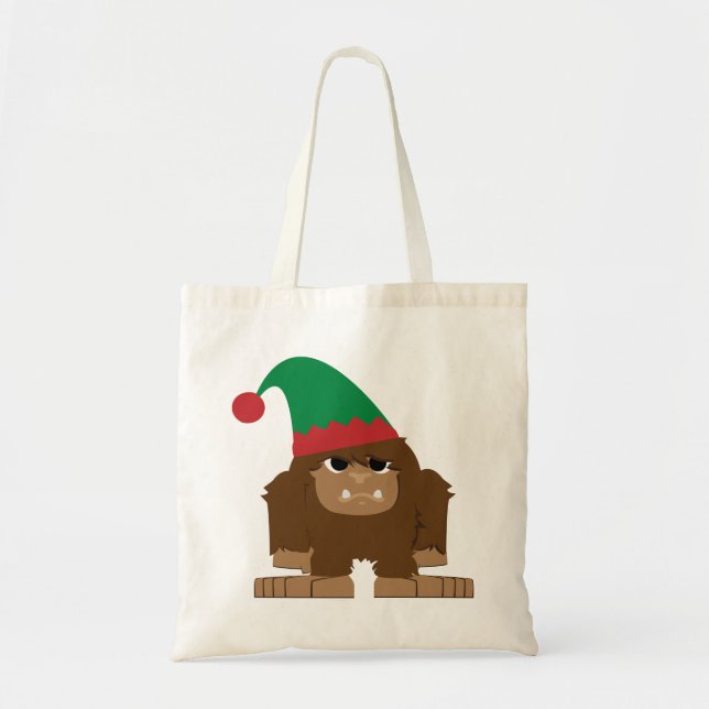 Niedlich Sasquatch Weihnachtself Tragetasche (Vorne)
