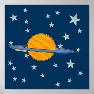 Niedlich Saturn Poster