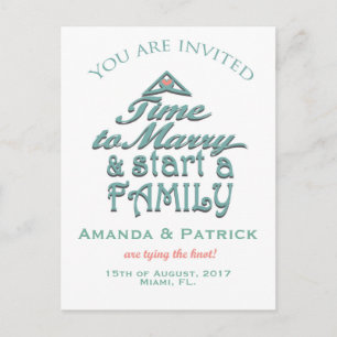 Niedlich Save the Date Ankündigungspostkarte