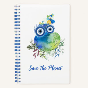 Niedlich Save the Planet Collection Spiral Noteboo Notizbuch