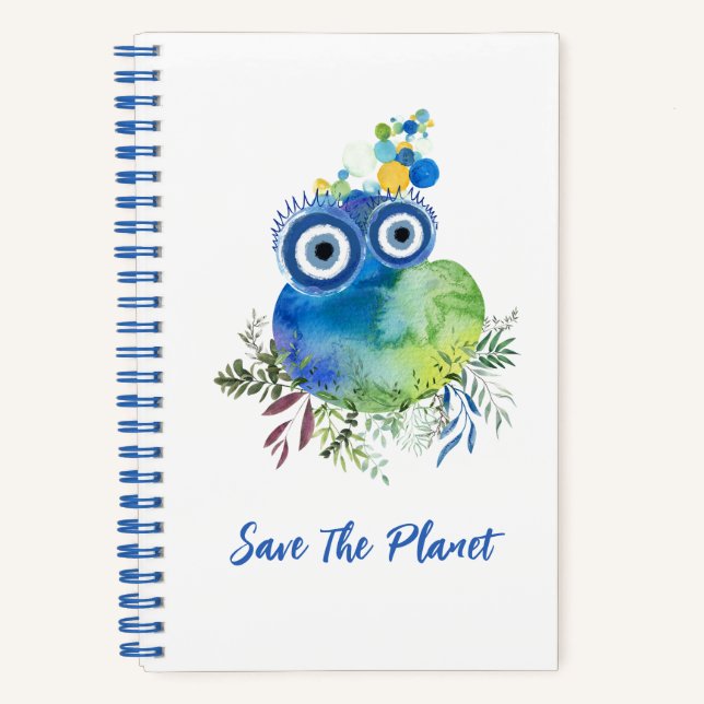 Niedlich Save the Planet Collection Spiral Noteboo Notizbuch (Vorderseite)