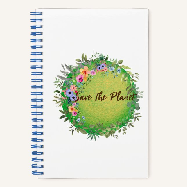 Niedlich Save the Planet Collection Spiral Noteboo Notizbuch (Vorderseite)