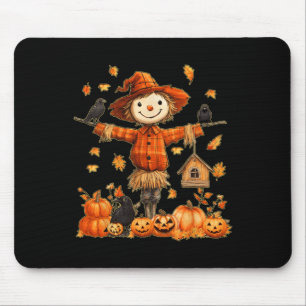 Niedlich Scarecrow Pumpkin Erntedank Halloween Hel Mousepad