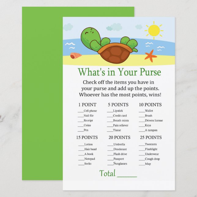 Niedlich Schildkröte Was ist in Ihrem Handballspie (Vorne/Hinten)