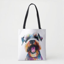 Niedlich Schnauzer - farbenfrohe Hundedesign