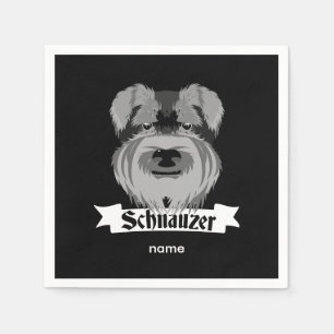 Niedlich Schnauzer Serviette