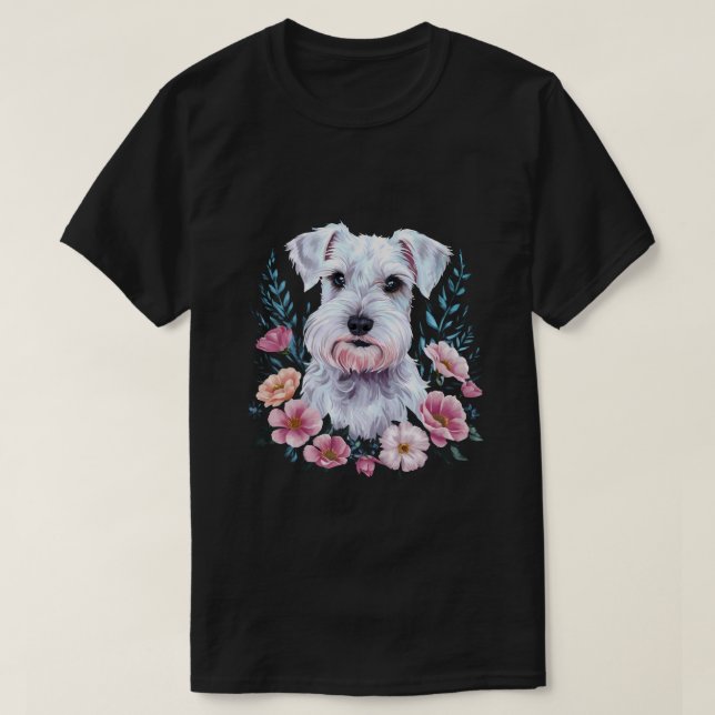 Niedlich Schnauzer T-Shirt (Design vorne)