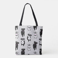 Niedlich Schnauzers Retro Muster