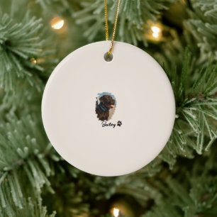 Niedlich Schokolade Labrador Hund - Bailey   Haust Keramik Ornament