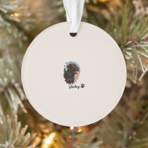 Niedlich Schokolade Labrador Hund - Bailey Haust Ornament