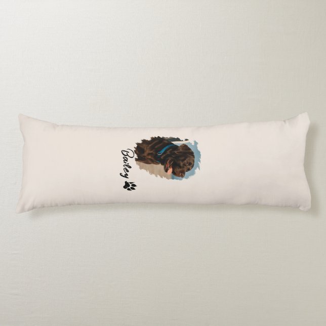 Niedlich Schokolade Labrador Hund - Bailey | Haust Seitenschläferkissen (Vorderseite)